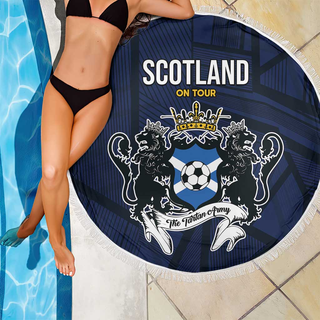 Football Scotland On Tour 2026 Beach Blanket Tartan Scottish Army Be Coming - Wonder Print Shop