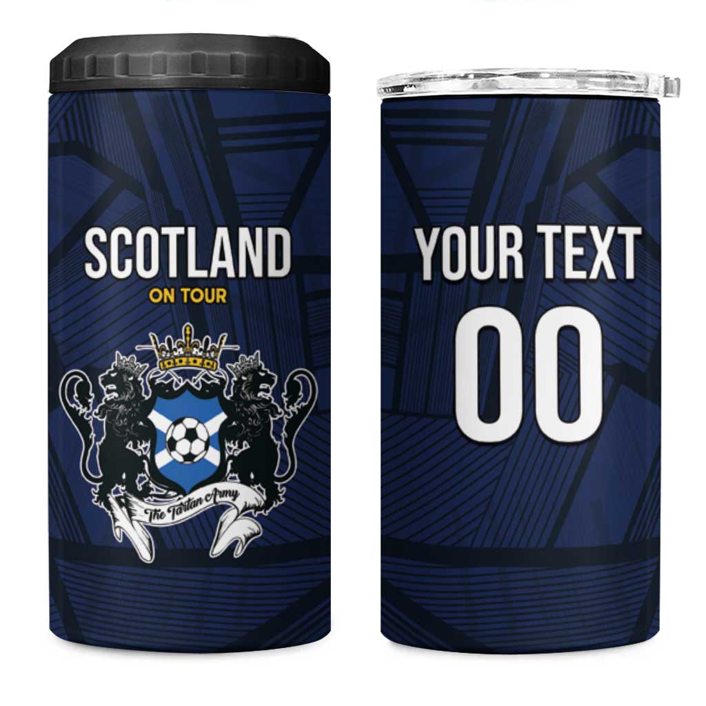 Custom Football Scotland On Tour 2026 4 in 1 Can Cooler Tumbler Tartan Scottish Army Be Coming - Wonder Print Shop