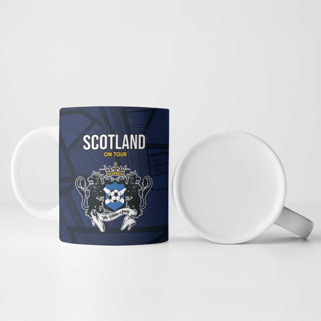 Custom Football Scotland On Tour 2026 Ceramic Mug Tartan Scottish Army Be Coming - Wonder Print Shop