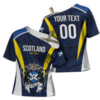 Custom Football Scotland On Tour 2026 Cross Shoulder Shirt Tartan Scottish Army Be Coming - Wonder Print Shop