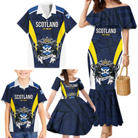 Custom Football Scotland On Tour 2026 Family Matching Mermaid Dress and Hawaiian Shirt Tartan Scottish Army Be Coming - Wonder Print Shop