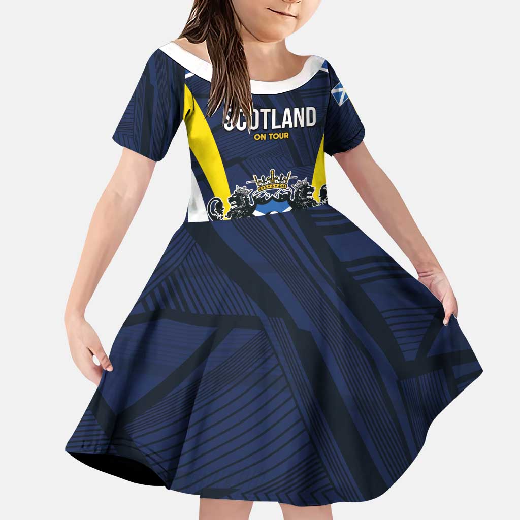 Custom Football Scotland On Tour 2026 Family Matching Puletasi and Hawaiian Shirt Tartan Scottish Army Be Coming - Wonder Print Shop