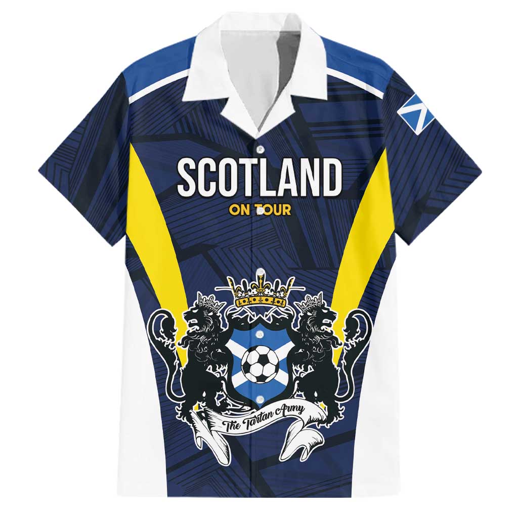 Custom Football Scotland On Tour 2026 Family Matching Puletasi and Hawaiian Shirt Tartan Scottish Army Be Coming - Wonder Print Shop