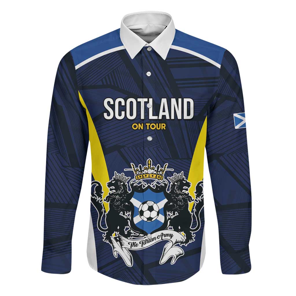 Custom Football Scotland On Tour 2026 Family Matching Puletasi and Hawaiian Shirt Tartan Scottish Army Be Coming - Wonder Print Shop