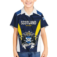 Custom Football Scotland On Tour 2026 Family Matching Puletasi and Hawaiian Shirt Tartan Scottish Army Be Coming - Wonder Print Shop