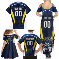 Custom Football Scotland On Tour 2026 Family Matching Summer Maxi Dress and Hawaiian Shirt Tartan Scottish Army Be Coming - Wonder Print Shop