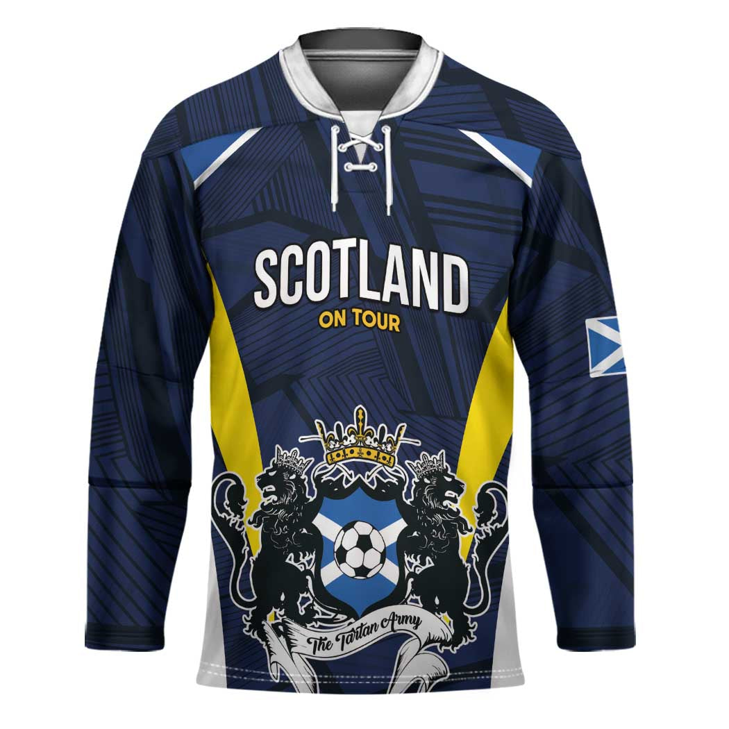 Custom Football Scotland On Tour 2026 Hockey Jersey Tartan Scottish Army Be Coming - Wonder Print Shop