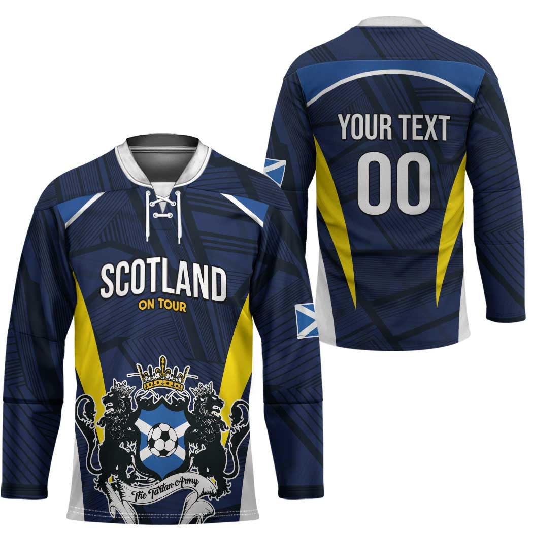 Custom Football Scotland On Tour 2026 Hockey Jersey Tartan Scottish Army Be Coming - Wonder Print Shop