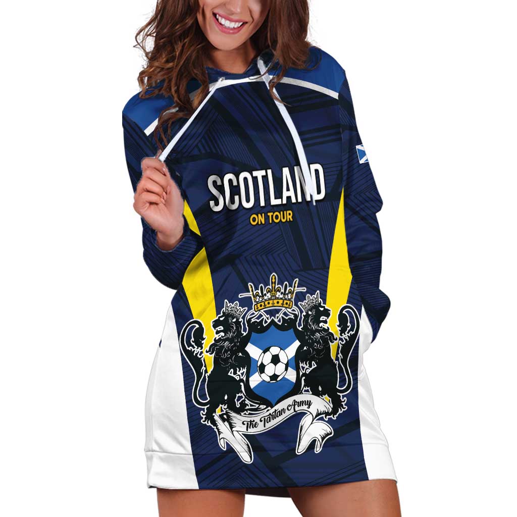 Custom Football Scotland On Tour 2026 Hoodie Dress Tartan Scottish Army Be Coming - Wonder Print Shop