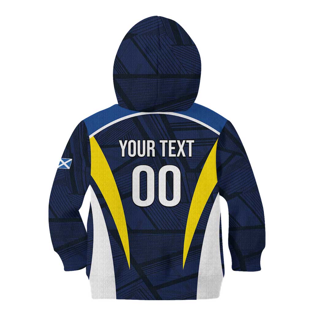 Custom Football Scotland On Tour 2026 Kid Hoodie Tartan Scottish Army Be Coming - Wonder Print Shop