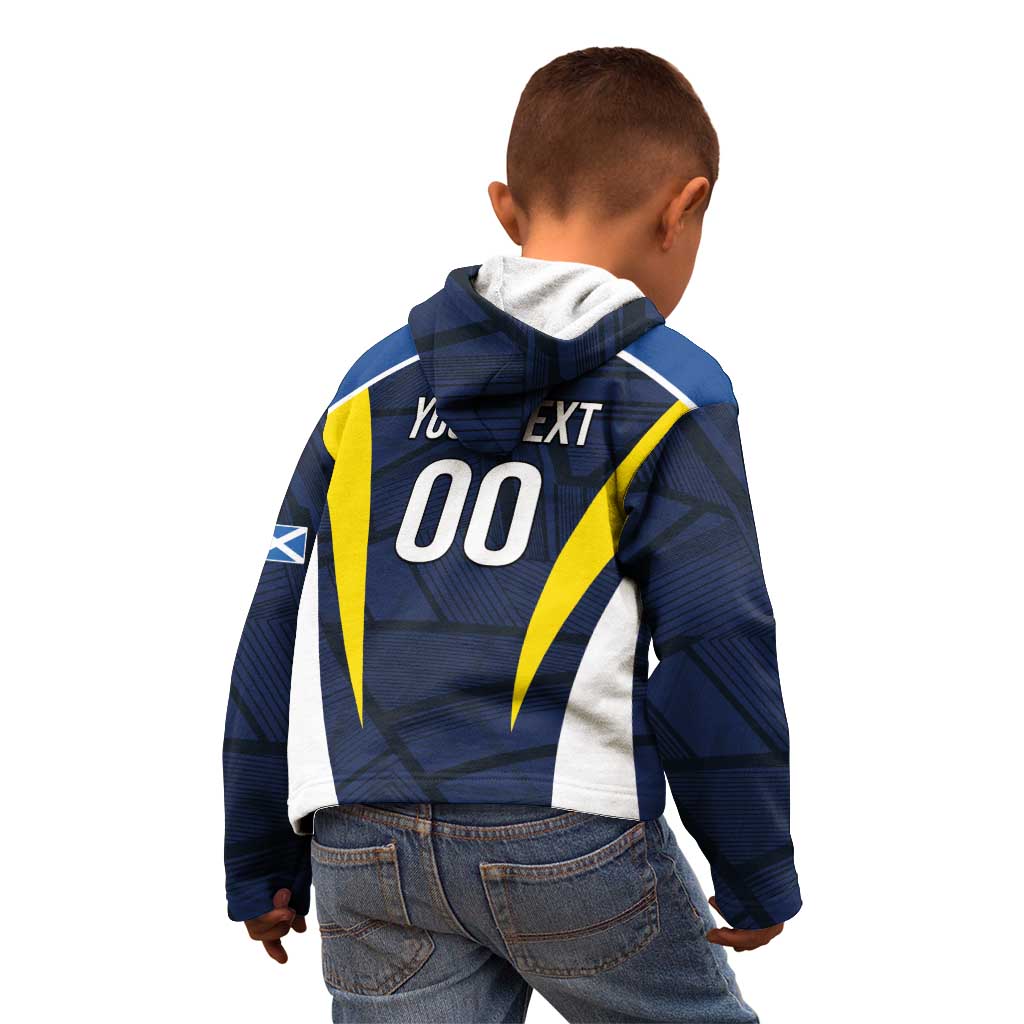 Custom Football Scotland On Tour 2026 Kid Hoodie Tartan Scottish Army Be Coming - Wonder Print Shop