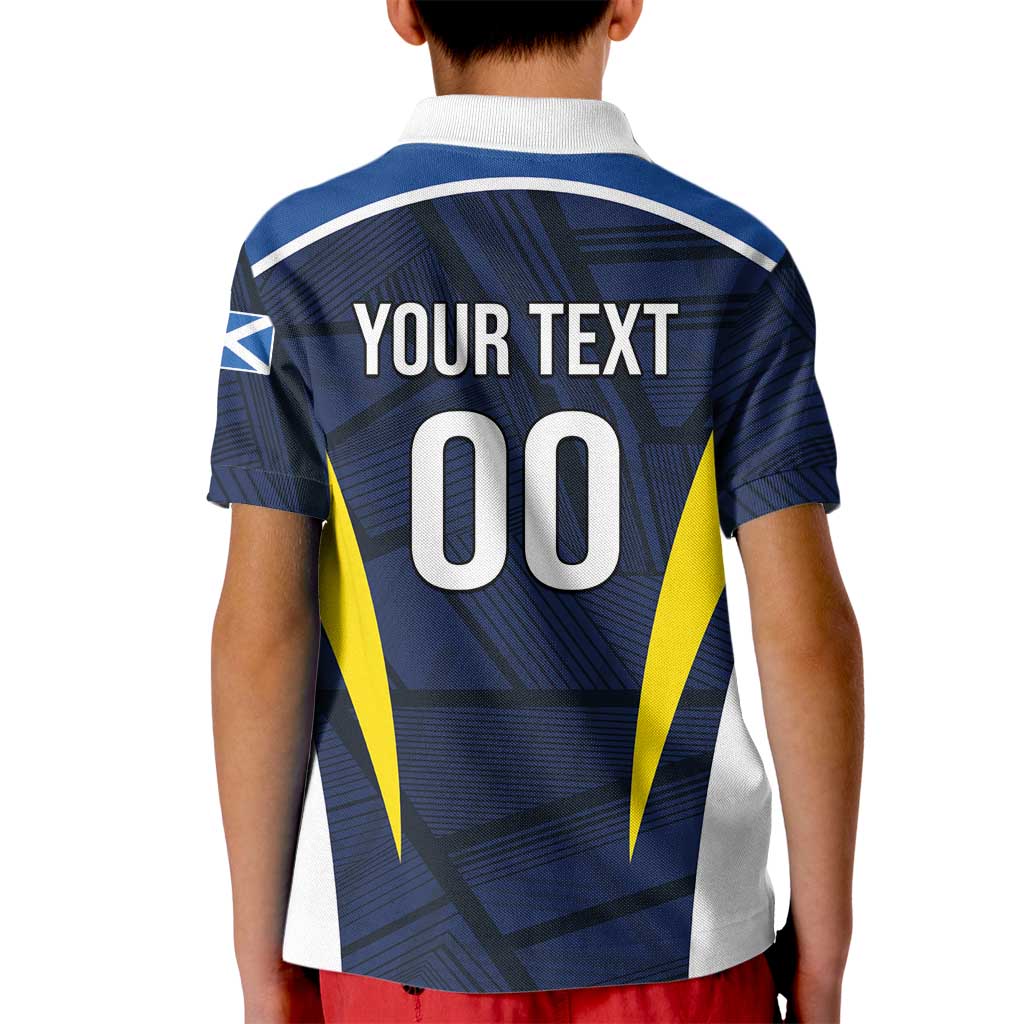 Custom Football Scotland On Tour 2026 Kid Polo Shirt Tartan Scottish Army Be Coming - Wonder Print Shop