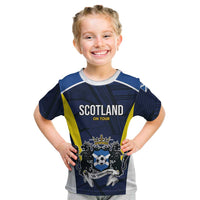 Custom Football Scotland On Tour 2026 Kid T Shirt Tartan Scottish Army Be Coming - Wonder Print Shop