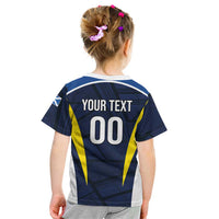 Custom Football Scotland On Tour 2026 Kid T Shirt Tartan Scottish Army Be Coming - Wonder Print Shop