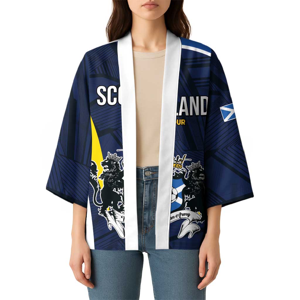 Custom Football Scotland On Tour 2026 Kimono Tartan Scottish Army Be Coming - Wonder Print Shop