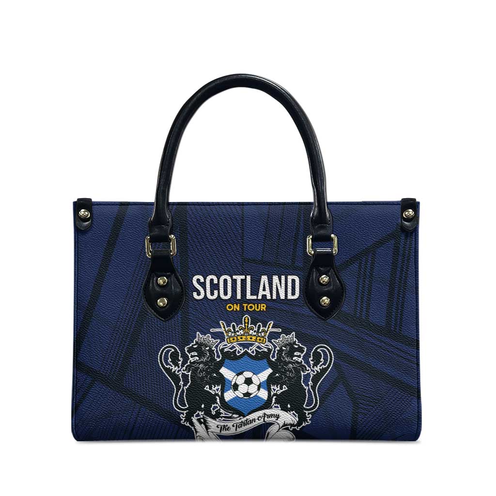 Football Scotland On Tour 2026 Leather Bag Tartan Scottish Army Be Coming - Wonder Print Shop