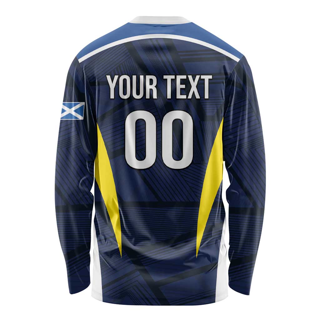Custom Football Scotland On Tour 2026 Long Sleeve Shirt Tartan Scottish Army Be Coming - Wonder Print Shop