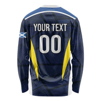 Custom Football Scotland On Tour 2026 Long Sleeve Shirt Tartan Scottish Army Be Coming - Wonder Print Shop