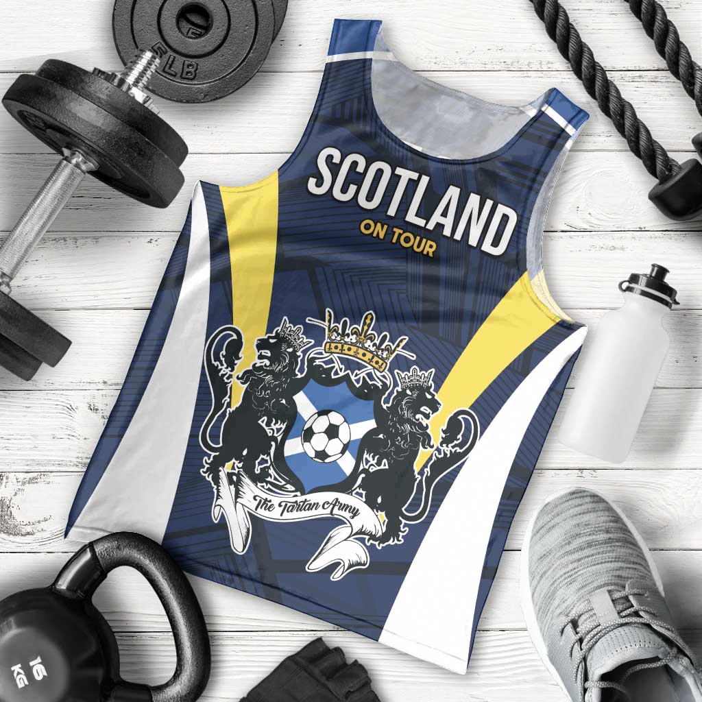 Custom Football Scotland On Tour 2026 Men Tank Top Tartan Scottish Army Be Coming - Wonder Print Shop