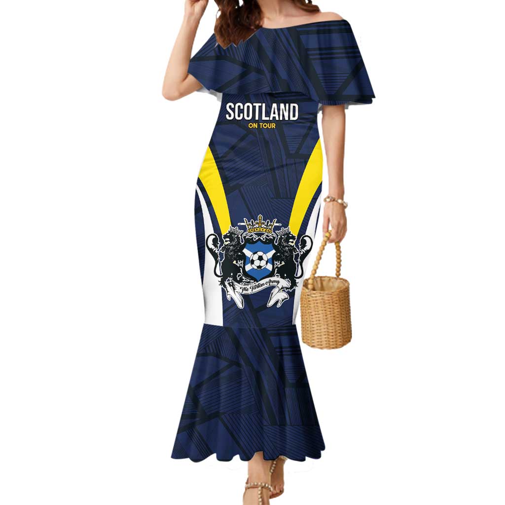 Custom Football Scotland On Tour 2026 Mermaid Dress Tartan Scottish Army Be Coming - Wonder Print Shop