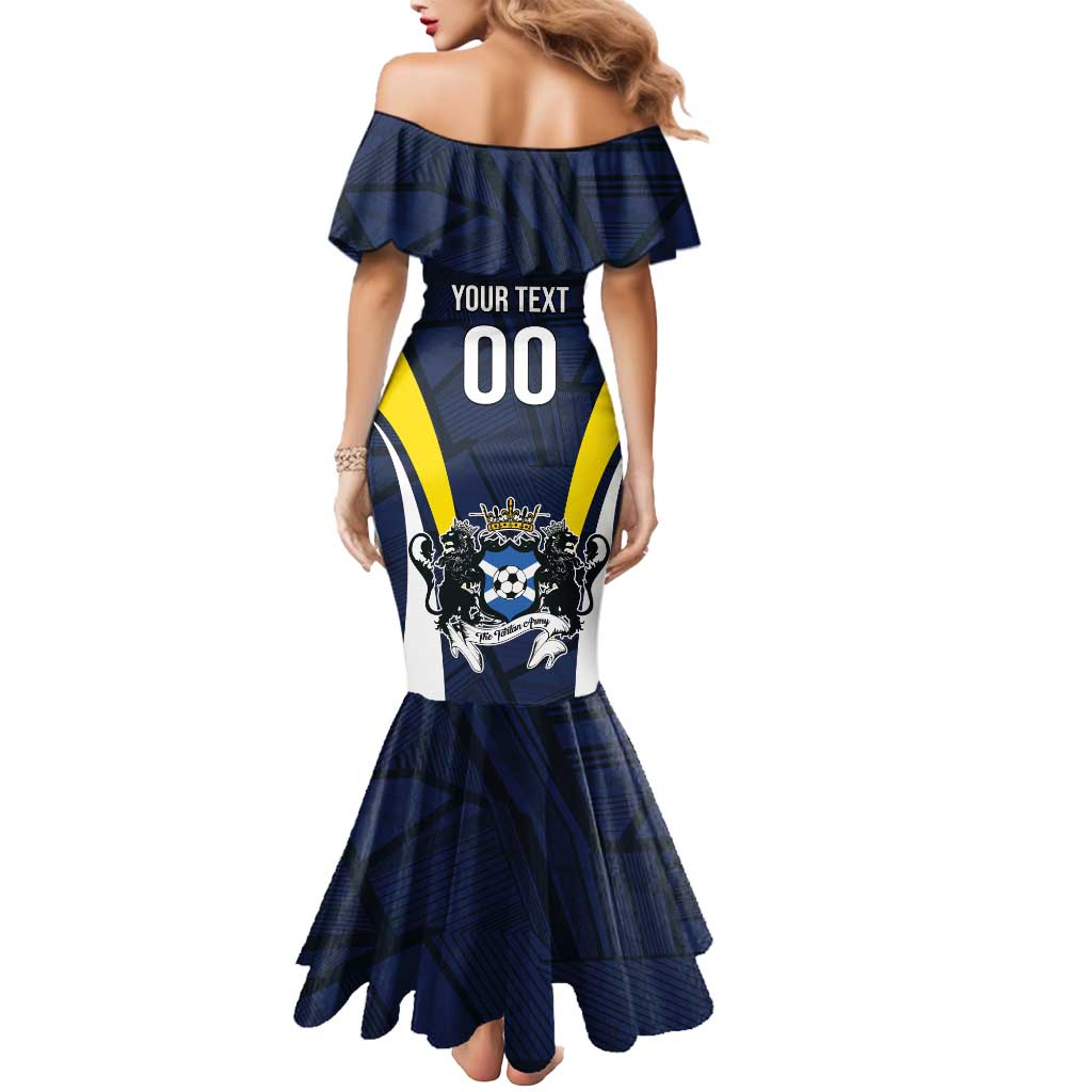 Custom Football Scotland On Tour 2026 Mermaid Dress Tartan Scottish Army Be Coming - Wonder Print Shop
