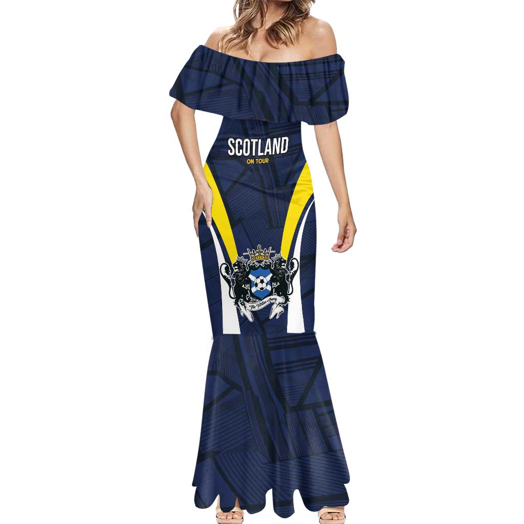 Custom Football Scotland On Tour 2026 Mermaid Dress Tartan Scottish Army Be Coming - Wonder Print Shop