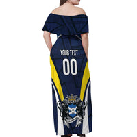 Custom Football Scotland On Tour 2026 Off Shoulder Maxi Dress Tartan Scottish Army Be Coming - Wonder Print Shop