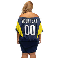 Custom Football Scotland On Tour 2026 Off Shoulder Short Dress Tartan Scottish Army Be Coming - Wonder Print Shop