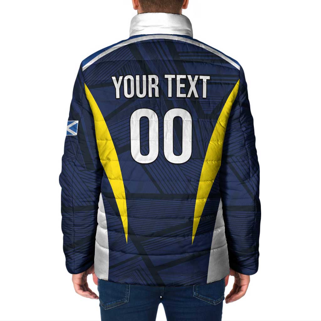 Custom Football Scotland On Tour 2026 Padded Jacket Tartan Scottish Army Be Coming - Wonder Print Shop