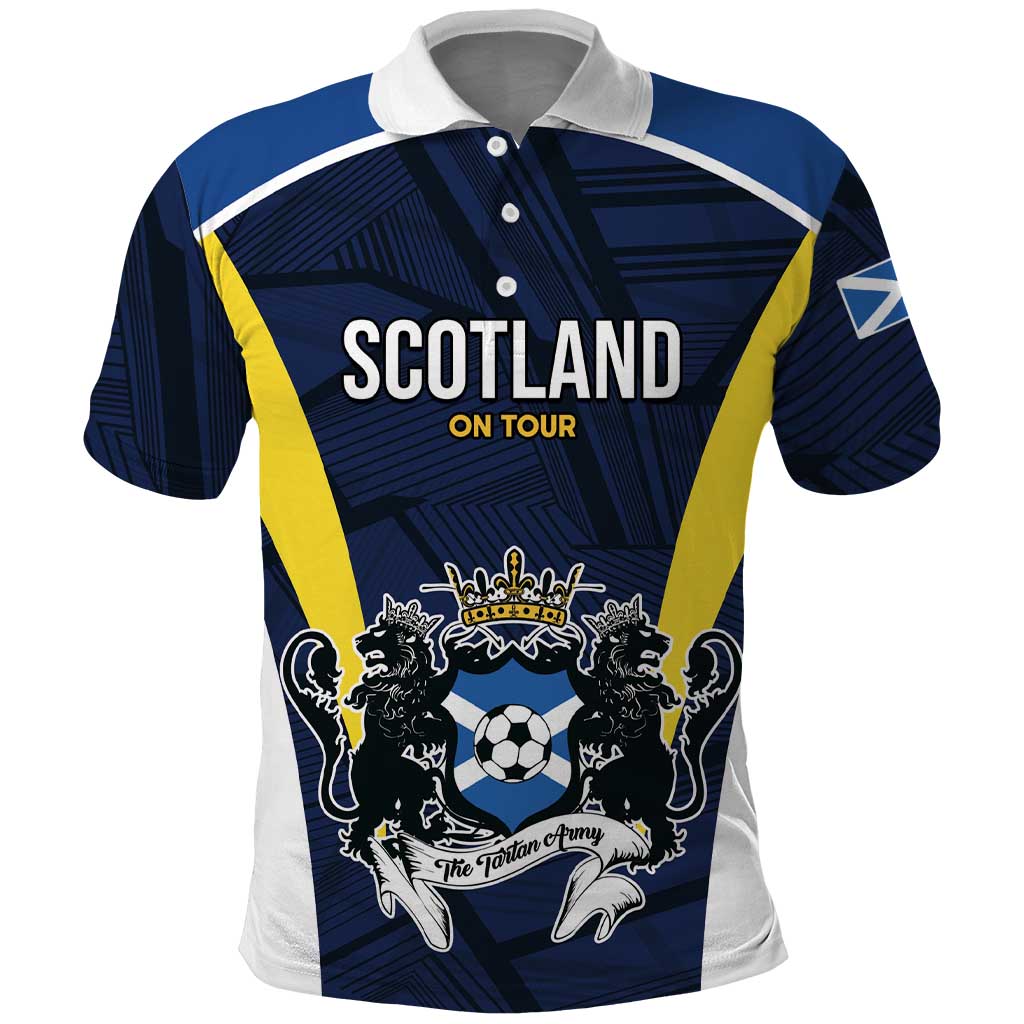 Custom Football Scotland On Tour 2026 Polo Shirt Tartan Scottish Army Be Coming - Wonder Print Shop