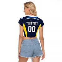 Custom Football Scotland On Tour 2026 Raglan Cropped T Shirt Tartan Scottish Army Be Coming - Wonder Print Shop
