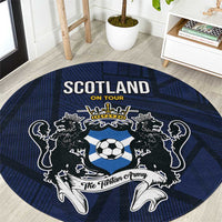 Football Scotland On Tour 2026 Round Carpet Tartan Scottish Army Be Coming - Wonder Print Shop