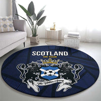 Football Scotland On Tour 2026 Round Carpet Tartan Scottish Army Be Coming - Wonder Print Shop