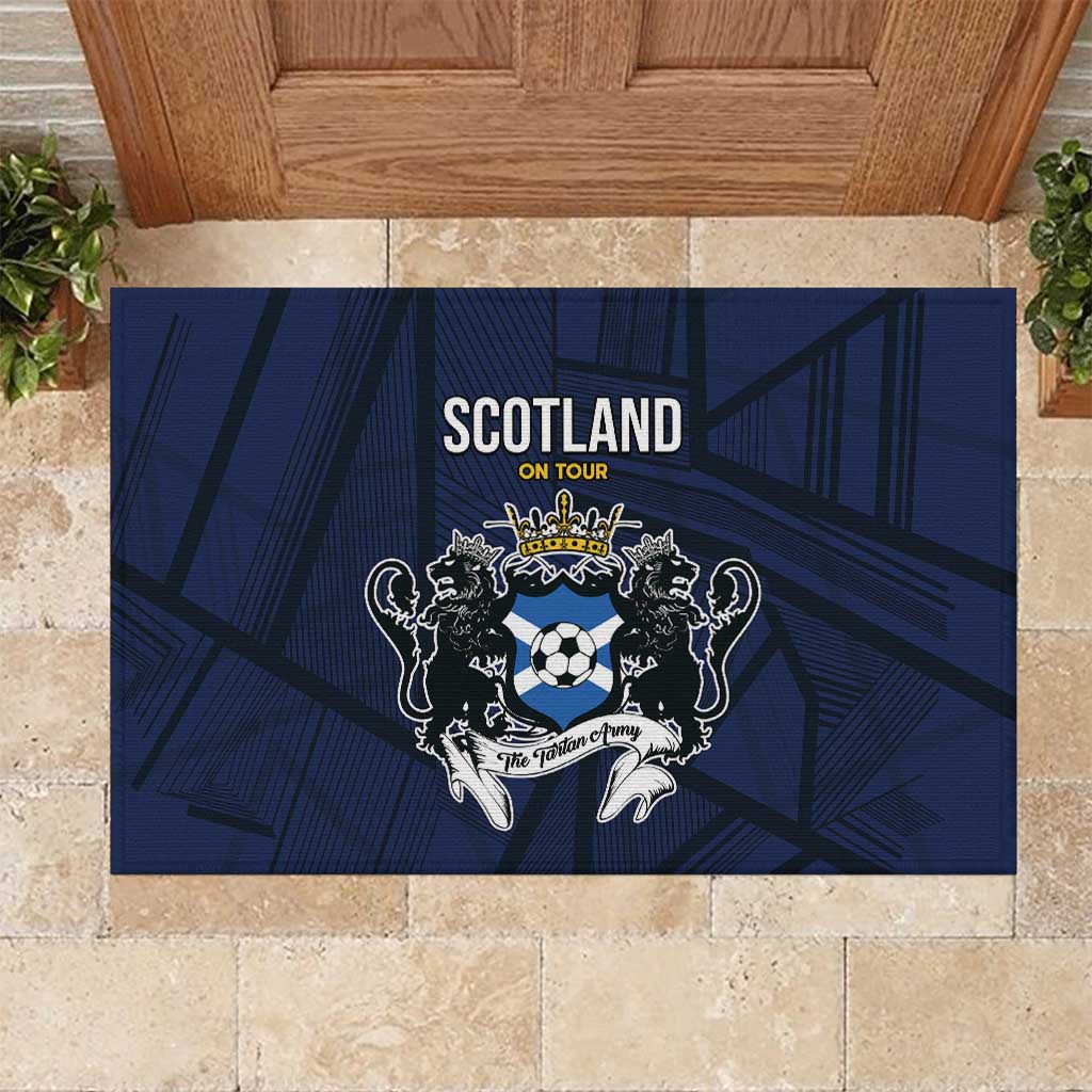 Football Scotland On Tour 2026 Rubber Doormat Tartan Scottish Army Be Coming - Wonder Print Shop