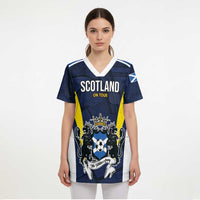 Custom Football Scotland On Tour 2026 Scrub Top Tartan Scottish Army Be Coming - Wonder Print Shop