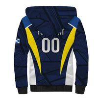 Custom Football Scotland On Tour 2026 Sherpa Hoodie Tartan Scottish Army Be Coming - Wonder Print Shop