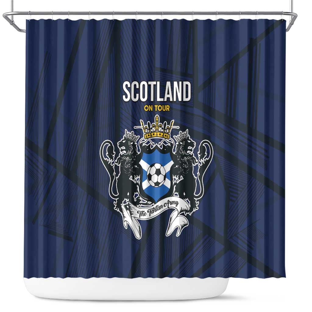 Football Scotland On Tour 2026 Shower Curtain Tartan Scottish Army Be Coming - Wonder Print Shop
