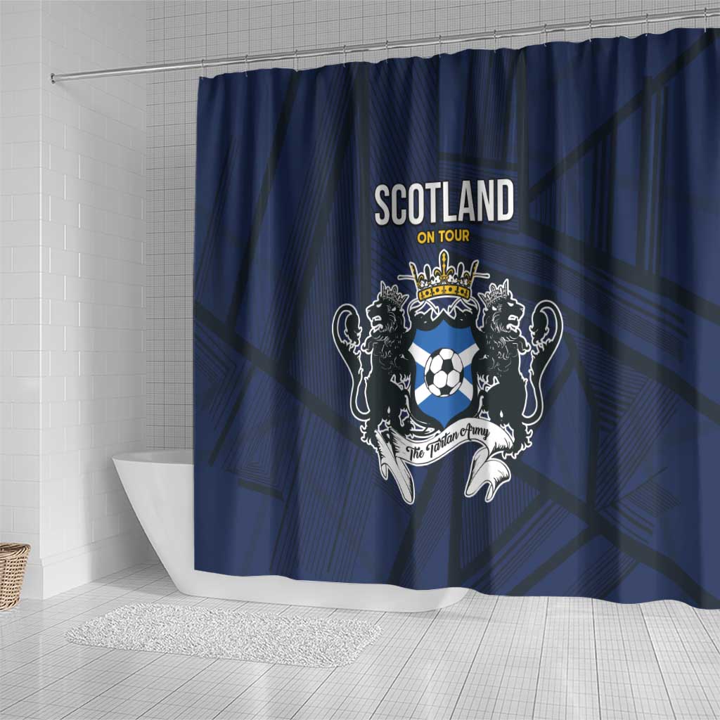 Football Scotland On Tour 2026 Shower Curtain Tartan Scottish Army Be Coming - Wonder Print Shop