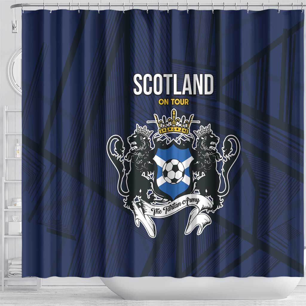 Football Scotland On Tour 2026 Shower Curtain Tartan Scottish Army Be Coming - Wonder Print Shop