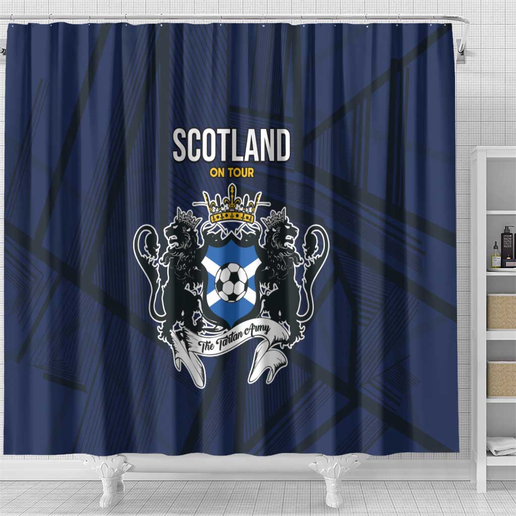 Football Scotland On Tour 2026 Shower Curtain Tartan Scottish Army Be Coming - Wonder Print Shop