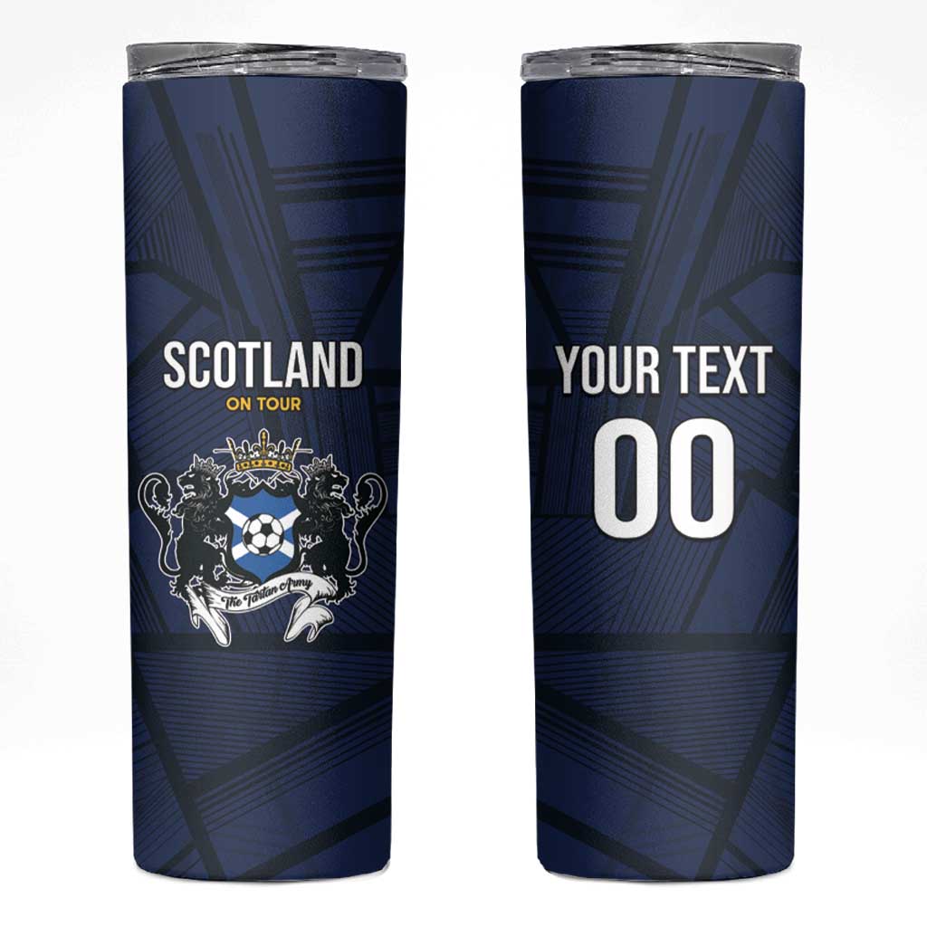 Custom Football Scotland On Tour 2026 Skinny Tumbler Tartan Scottish Army Be Coming - Wonder Print Shop