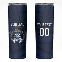 Custom Football Scotland On Tour 2026 Skinny Tumbler Tartan Scottish Army Be Coming - Wonder Print Shop