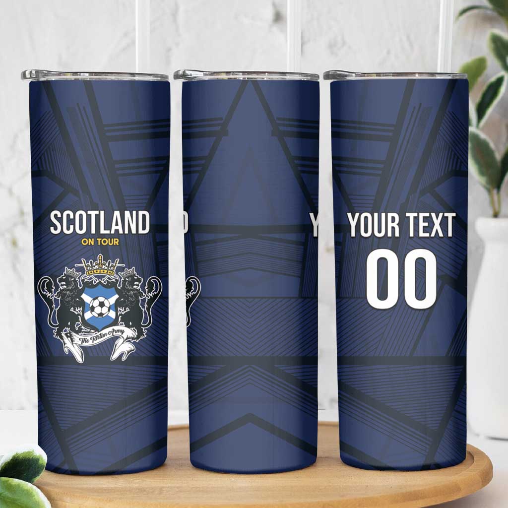 Custom Football Scotland On Tour 2026 Skinny Tumbler Tartan Scottish Army Be Coming - Wonder Print Shop