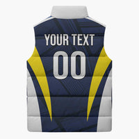 Custom Football Scotland On Tour 2026 Sleeveless Puffer Jacket Tartan Scottish Army Be Coming - Wonder Print Shop