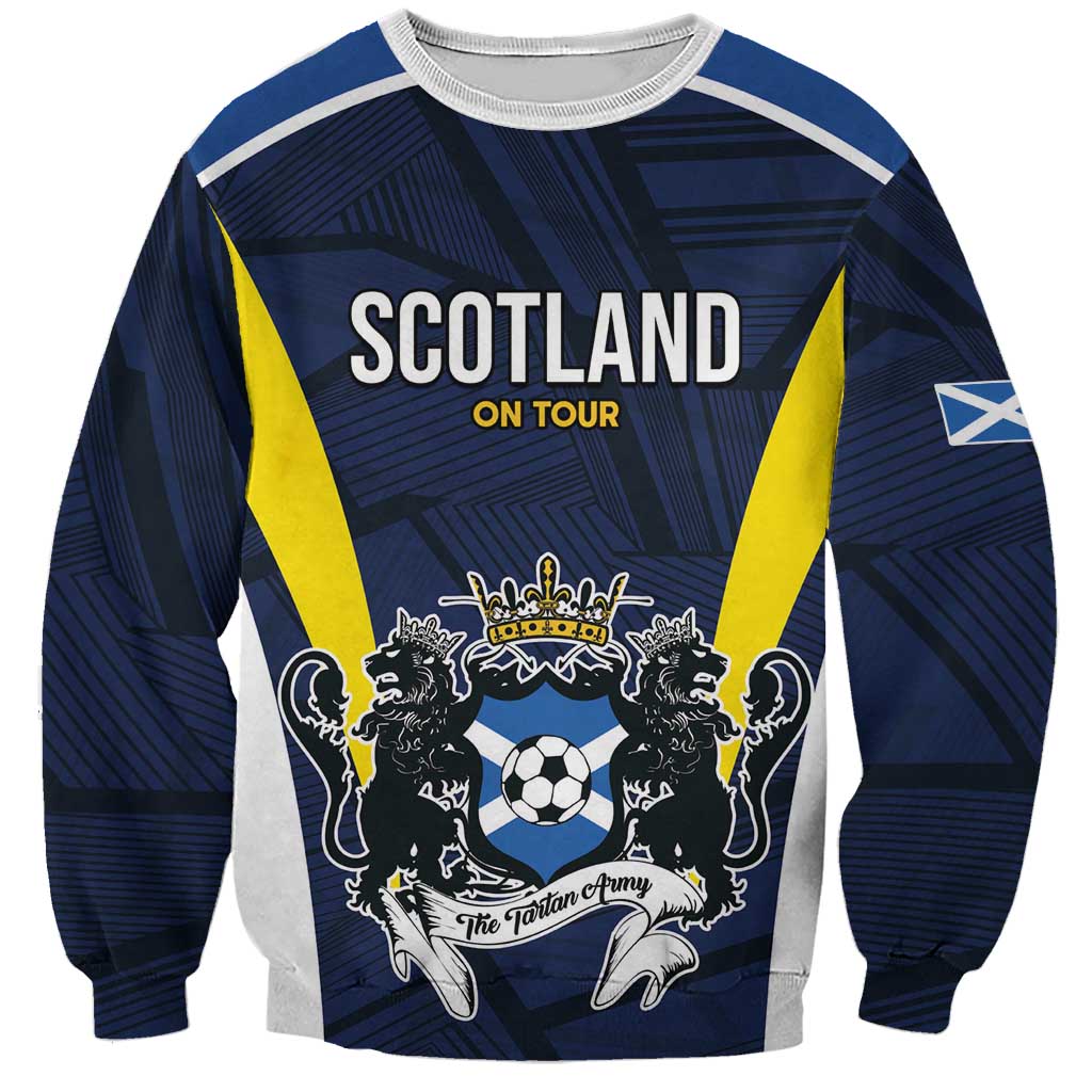 Custom Football Scotland On Tour 2026 Sweatshirt Tartan Scottish Army Be Coming - Wonder Print Shop