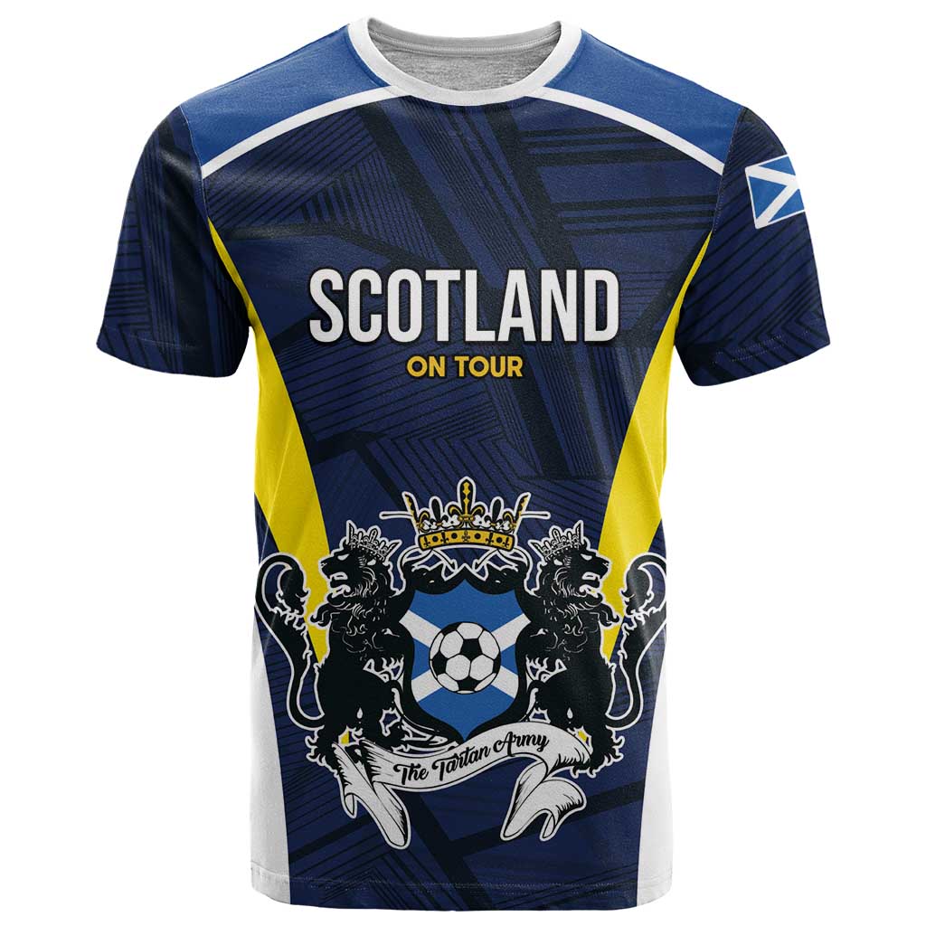 Custom Football Scotland On Tour 2026 T Shirt Tartan Scottish Army Be Coming - Wonder Print Shop