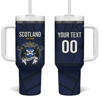 Custom Football Scotland On Tour 2026 Tumbler With Handle Tartan Scottish Army Be Coming - Wonder Print Shop