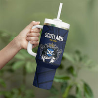 Custom Football Scotland On Tour 2026 Tumbler With Handle Tartan Scottish Army Be Coming - Wonder Print Shop