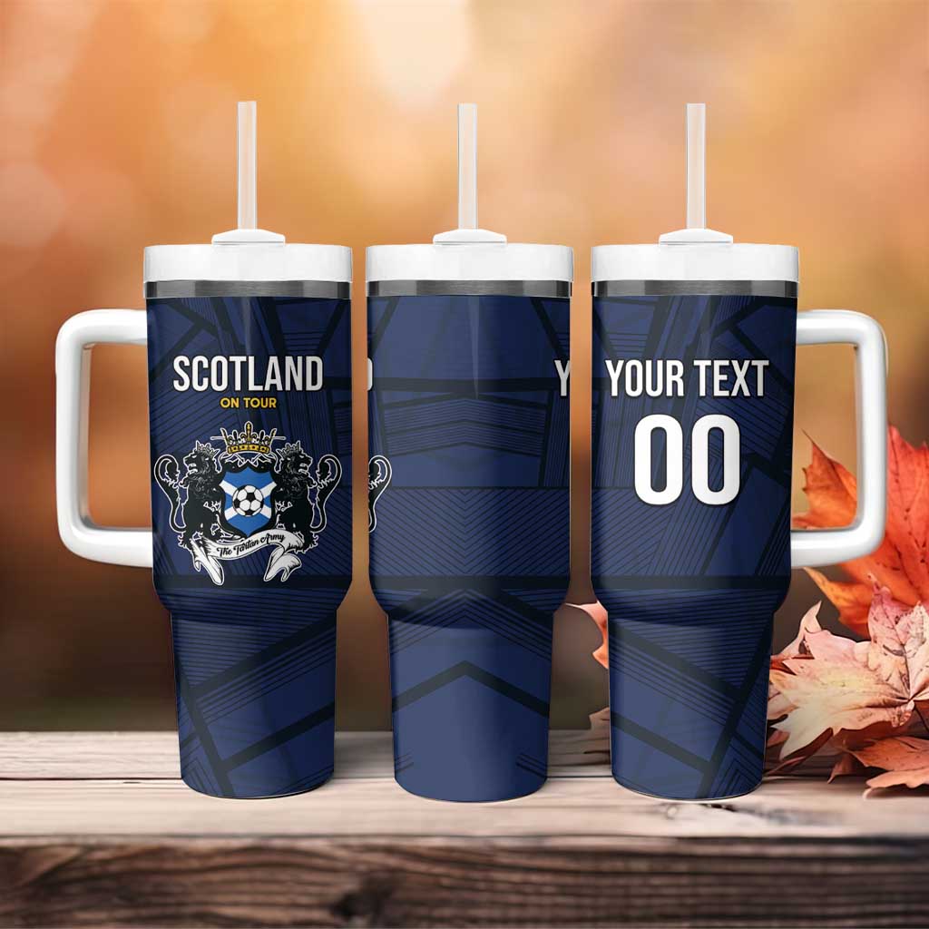 Custom Football Scotland On Tour 2026 Tumbler With Handle Tartan Scottish Army Be Coming - Wonder Print Shop