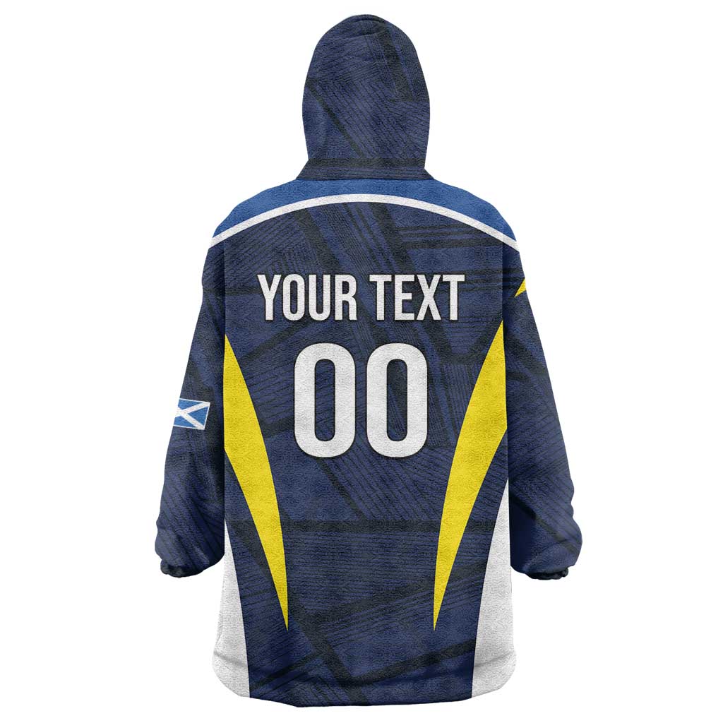 Custom Football Scotland On Tour 2026 Wearable Blanket Hoodie Tartan Scottish Army Be Coming - Wonder Print Shop